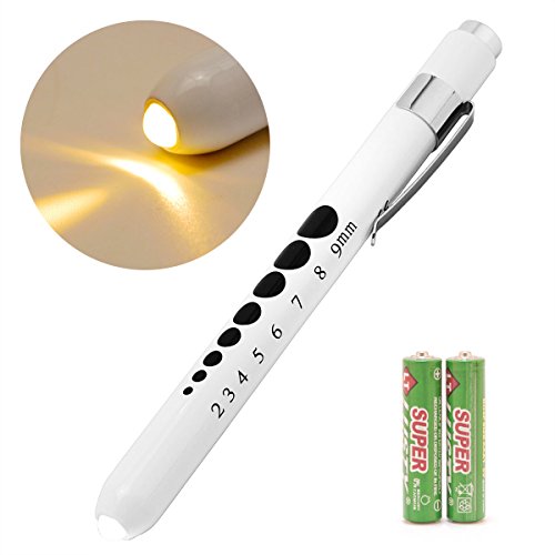 UPC 710465505094, Opoway Nurse LED Pen Light Warm White with Pupil Gauge Measurements and Battery