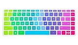 Keyboard Cover Skin for HP 14 Inch Stream Laptop HP Stream Laptop PC 14 HP Pavilion 14-ab 14-ac 14-ad 14-al & HP 14-an Series Notebook US Layout, Rainbow