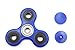 Tri-Fidget Hand Spinner Toy Stress Reducer - Perfect For ADD, ADHD, Anxiety, and Autism Adult Children (Blue, 3 Wheel)