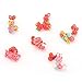 ZIJING 36 pcs/18 pair Mix Cute Cartoon Color Hair ties Rope band Headpieces for Kids Childrens Baby Toddler Girls