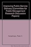 Image de Improving Public Service Delivery (Committee for Public Management Research Discussion Papers)
