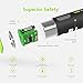 BLACKUBE AAA 600mAh/900mWh Rechargeable Lithium Battery- 1h Quick-Charge by Micro USB Cable -1.5V/1000Cycles - 4Pack Triple A