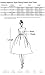 Anni Coco Women's Classic 1950s Vintage Hepburn Dresses Black XX-Large