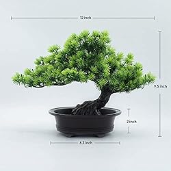 yoerm Fake Plants Plastic Artificial Bonsai