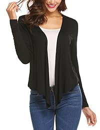 Pinspark Bolero de gasa para mujer, de chifón, delgado