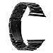 GABONE Apple Watch Band Solid Stainless Steel Metal Apple Watch Strap Unique Polishing Process Business Replacement iWatch Strap for 42mm All Models (Black)