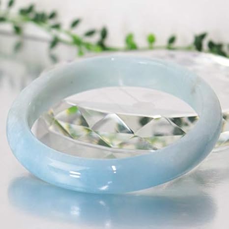 Amazon Co Jp アクアマリン バングル 腕輪 ブレス ブレスレット Bangle アクア Aqua 緑柱石 ミルキーアクア 厳選 一点物 女性用llサイズ 天然石 パワーストーン A ホーム キッチン