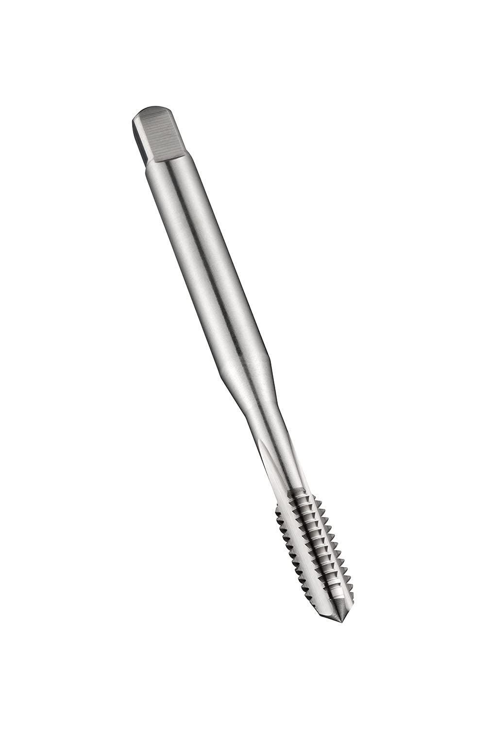 Dormer E2295-44 Series E229 HSS-E-PM Straight Flute Machine Tap UNF with Bright Finish, DIN371 Standard, 5"-44 Thread, 3.175 mm Cutting Diameter, 56 mm Length