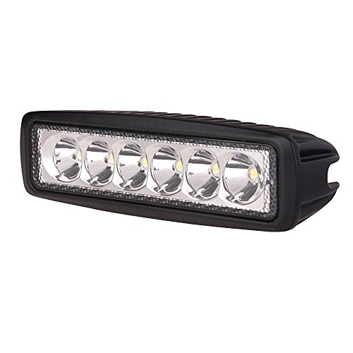 HERO-LED WL-OV-18W-90D 6.3" Oval 18W Heavy Duty LED Work Light, 90 Degree Floodlight, Cool White 6000K