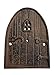 Lulu Decor 100% Cast Iron Miniature Fairy Door + 2 Windows with Glow in Dark Paint, Garden Ornament for Bottom of Trees (5-Inch)