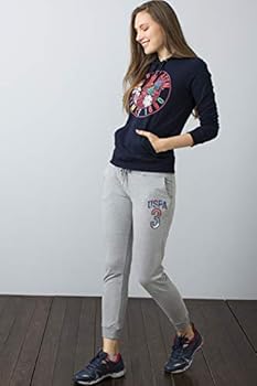 U S Polo Assn Gatle Kadin Kapusonlu Ve Kapusonsuz Sweatshirt Mavi Lacivert Vr033 40 Uretici Olcusu L Amazon Com Tr