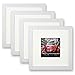 Ohbingo 8 x 8 Square Picture Frame Set of 4-8 x 8 White Gallery Wall Frames Set for Photo 4x4 with Mat or 8x8 Without Mat for Table or Wall Decoration