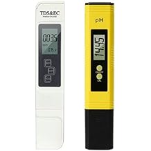 GuDoQi PH Meter, TDS Meter Combo, Pool Water Test Kit, PH Tester Digital, PPM Meter, 0.01 Resolution TDS PH EC Temperature 4 in 1 Set for Drinking Water, Hydroponics, RO System, Aquarium, Swimming