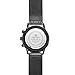 Baogela Mens Black Dial Military Stainless Steel Chronograph Quartz Wrist Watch\