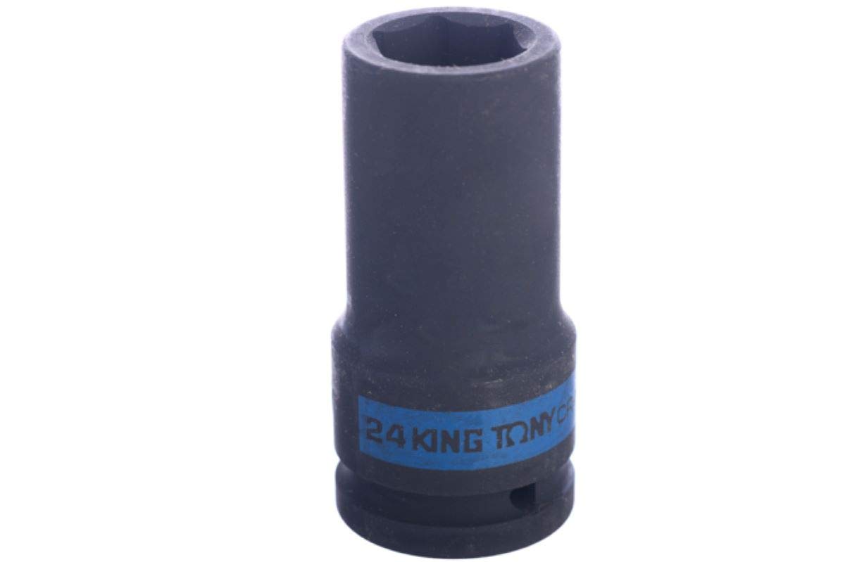KING TONY 643524M Socket De Impacto Long 3/4" 24mm for DIYers & Professionals, Designed for Repair and Installation tasks, 24mm