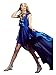 CA Mode Women V-neck Lace Up Wedding Evening Gown Prom Party High Low Dress