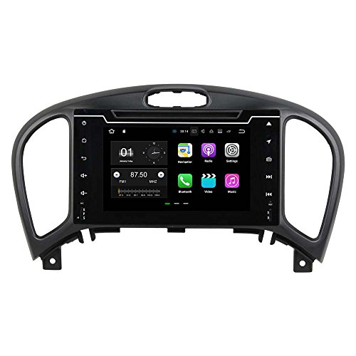JCOLI 7'' Android 7.1 Car DVD Stereo Radio Audio GPS Player for Nissan Juke 2004-2016 + Camera 2016 Map