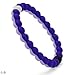 Lokai Silicone Beaded Bracelet for Alzheimer's Awareness - Dark Purple, (Large, 7 Inch Circumference) - Silicone Jewelry Fashion Bracelet Slides-On for Comfortable Fit for Women & Men