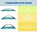 LEWONDE Back Stretcher, Lumbar Support, Neck Relaxer Pillow for Lower Back Pain Relief with 3 Ajustable Arch-Level