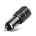 KWE 2.1A / 24W 2-Port Titanium Car Charger for iPhone 6 / 6S Plus / 5S / 5 / 4, iPad, Ipod, Samsung Galaxy, Smart Phones, Tablets(BLACK)