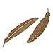 GAOAG Prudance Classical Delicacy Feather Metal Bookmark - Bronze