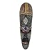 NOVICA Handcrafted Nigerian Beaded African Rubberwood Wall Mask, God's Bounty'