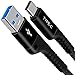 Snowkids USB c Cables (Black-2Pack)