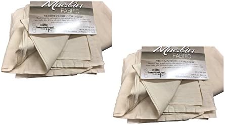 10 YARDS OF Muslin Fabric Medium Weight (10 yards X 63") Unbleached, natural color. EXCELLENT FOR DRAPING
