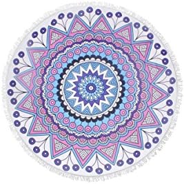 Hugesun Pineapple Beach Towels Beach Throw, Indian Mandala Tapestry, Yoga Mat, Picnic Mat , Table throw E013