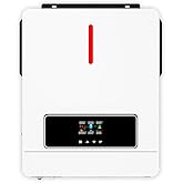 Y&H 6.2KW Solar Hybrid Inverter 48V AC220V On/Off-Grid Solar Inverter Built-in MPPT 120A Solar Charger, Two Load Output Power Max PV Power 6500W Input, Supports Batteryless