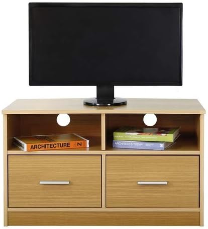 Absolute Deal Tv Stand Cabinet With 2 Drawers And Shelf Wood