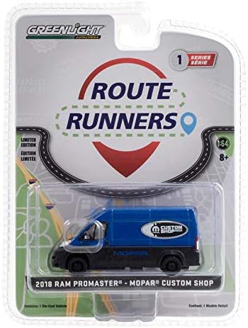 Greenlight 1:64 Route Runners Series 1-2018 Dodge Ram ProMaster 2500 Cargo High Roof - Custom Shop 53010-C