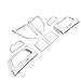 Behave Car Vent Cover, Air Vent Covers Chrome Trims Fit for Honda 2015 2016 CRV,Pack of 2pcs for Central Console Vent, 4pcs for Side Vent,1pc for Rear Vent