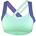 STRYK Women's Premium Active Support Yoga Crossfit Gym Synergy Sports Bra … (Large, Blue)