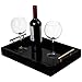 Scratch-Resistant Decorative Serving and Vanity Tray for Food, Drinks, Household Items and More - Pearl Black