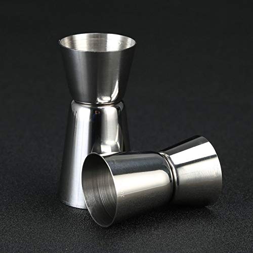 JJZXD Edelstahl Cocktail Shaker Single Double Shot Kurz Getränk Alkohol Jigger Cup Bartender Kit Bar Tool (Size… – Bild 7