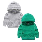 ALALIMINI Toddler Hoodies Sweatshirt Pullover Sweats for Boys&Girls with Big Pocket 2T 3T 4 5