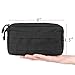 XTACER Tactical Lightweight Modular MOLLE Small Utility Pouch EDC Bag Accessory Kit (9-Inch, Black (2-Pack))
