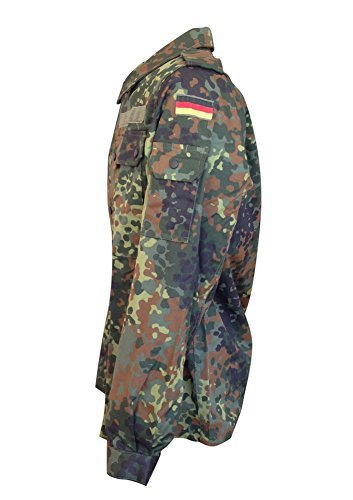 German Army Flecktarn Camouflage Field Shirt, XXLarge-short