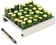 King Kooker 36JR Stainless-Steel 36-Hole Jalapeno Rack with Corer