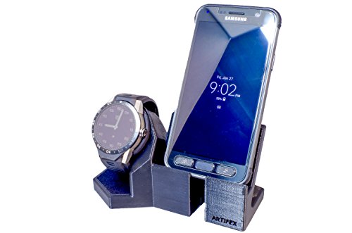 Artifex Design Stand Configured for 1st Generation TAG Heuer Connected 46MM Watch Stand, Smartwatch Cradle (1st Gen TAG Combo)