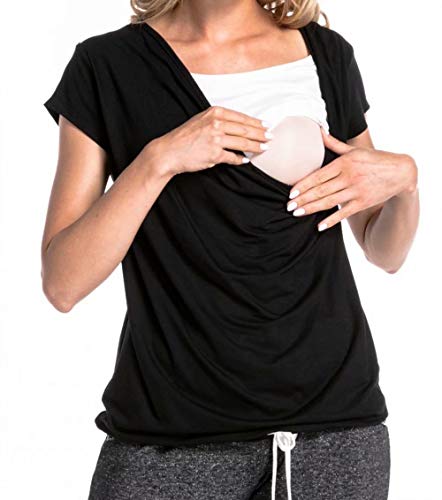 1 Pregnant+Maternity+Nursing+Breastfeeding+T+Shirt