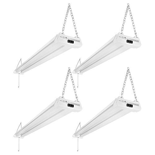 Buy LEONLITE 4PACK 4ft 40W Linkable LED Utility Shop Light, 4100