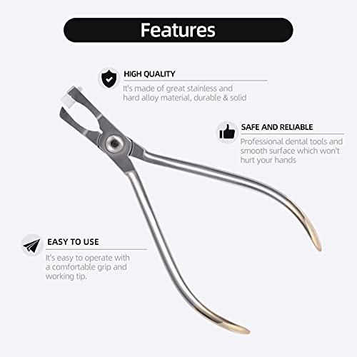 Orthodontic Band Removing Plier, Molar Band Remover Forceps with White