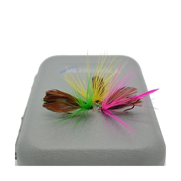 BLISSWILL-Fly-Fishing-Dry-Flies-Kit-Floating-Assortment-Fishing-Lure-with-Holder-32Pcs