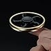 Tegion Fan Wheel Hands Fidget Spinner Toy -Light And Compact For Smaller Hands- Speed Bearing with 3 Min+ Spinning Time -Super Smooth durable ABS Frame and Precision Brass Material (Engraved Ring)
