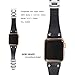 Secbolt 40mm/38mm Leather Bands Compatible with iWatch Band Series 4/5/6 40mm, Series 3/2/1 38mm, Handmade Vintage Leather Bracelet, Black