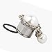 KUBOOZ Pearl Pendant Ear Piercing Jewelry Stainless Steel Tunnels and Plugs Ear Expander Reamer Guages 1/2