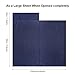 ENKEEO Travel and Camping Sheet Sleeping Bag Liner – 87” x 43” Lightweight Compact Envelope Sleep Bag with Pillow Room and Full Length Zipper, Large Single Size, Navy Bluethumb 1