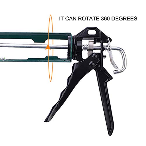 Caulk Gun, Heavy Duty Caulking Gun Revolving Frame Caulk Gun 161